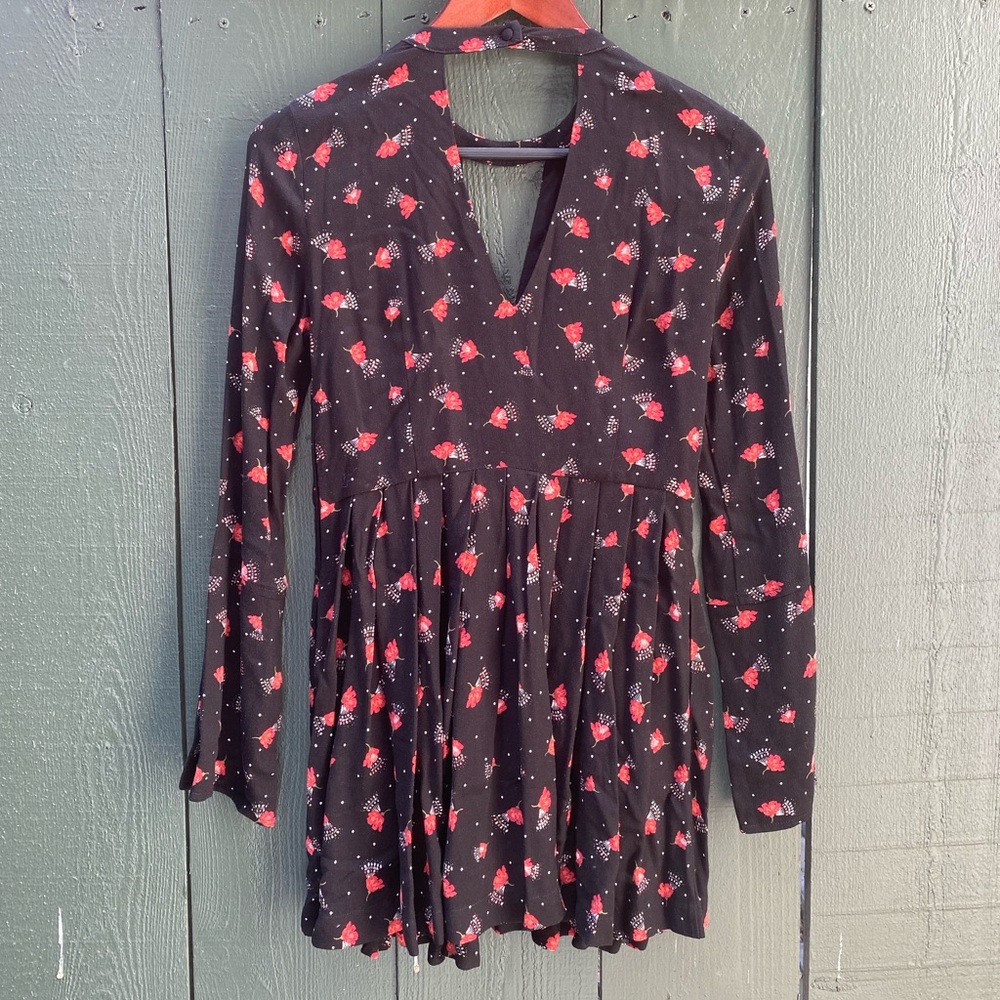 Free People black and red patterned dress